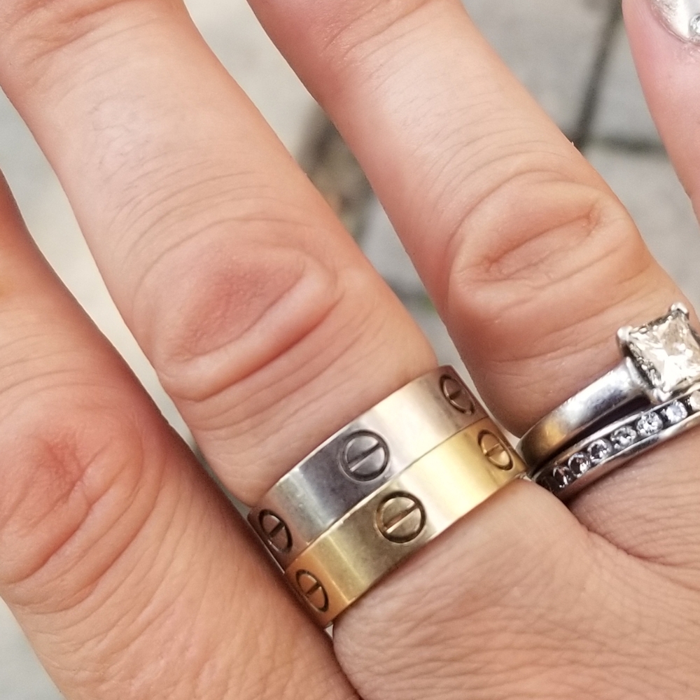 HOSTPICK!!! CARTIER WHITE GOLD LOVE RING - Picture 4 of 12